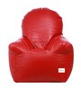 Arm Chair Style XXL Bean Bag with Beans in Red Colour