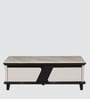 Xylo Marble Top Coffee Table In White & Black Colour