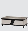 Xylo Marble Top Coffee Table In White & Black Colour
