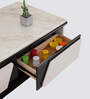 Xylo Marble Top Coffee Table In White & Black Colour