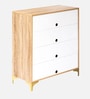 XYLO Shoe Cabinet for 16 Pairs In Oak & White finish