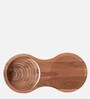 Xyva Glass Top Coffee Table In Brown Colour