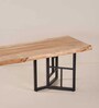 Y-Grid Solid Wood Bench In Natural Finish
