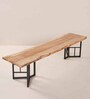 Y-Grid Solid Wood Bench In Natural Finish