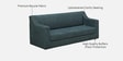 Yahaira Boucle Fabric 3 Seater Sofa in Ultramarine Colour