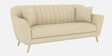 Yardley Chenille Fabric 3 Seater Sofa in Beige Color