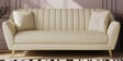 Yardley Chenille Fabric 3 Seater Sofa in Beige Color