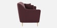 Yardley Velvet Fabric 2 Seater Sofa in Wine Red Color