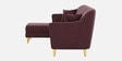 Yardley Velvet RHS Sectional Sofa (2 + Lounger) in Wine Red Color