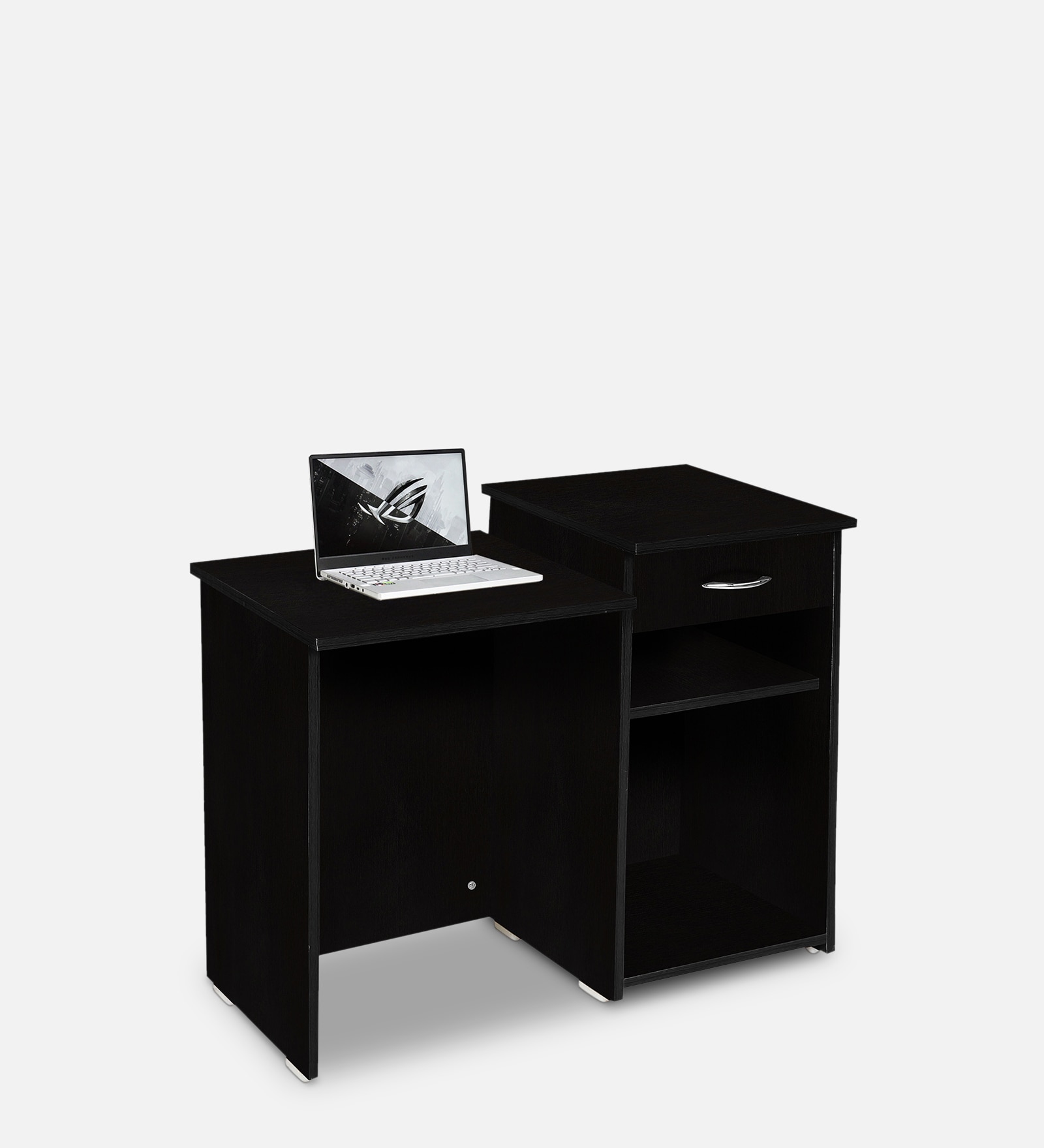 Yaun Computer Table in Wenge Finish Yaun Computer Table in Wenge Finish