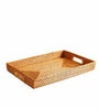 Yale Brown Bamboo Rectangle 24 x 16 Inch Serving Tray