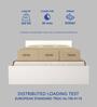 Yama Queen Size Bed With Upholstered Leatherette Headboard And Hydraulic Storage