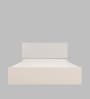 Yama Queen Size Bed With Upholstered Leatherette Headboard And Hydraulic Storage