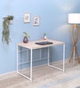 Yama Writing Table in Beech & White Finish