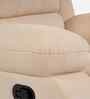 Yamamoto Fabric 1 Seater Manual Recliner In Beige Colour