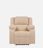 Yamamoto Fabric 1 Seater Manual Recliner In Beige Colour