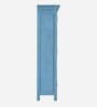Yardbirds Solid Wood 2 Door Wardrobe In Distress Blue Colour With Mirror
