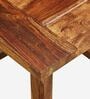 Yaroslave Sheesham Wood Seating Stool In Rustic Teak Finish