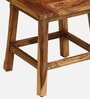 Yaroslave Sheesham Wood Seating Stool In Rustic Teak Finish