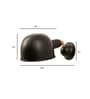 Ydoo Black Matt Metal Wall Light