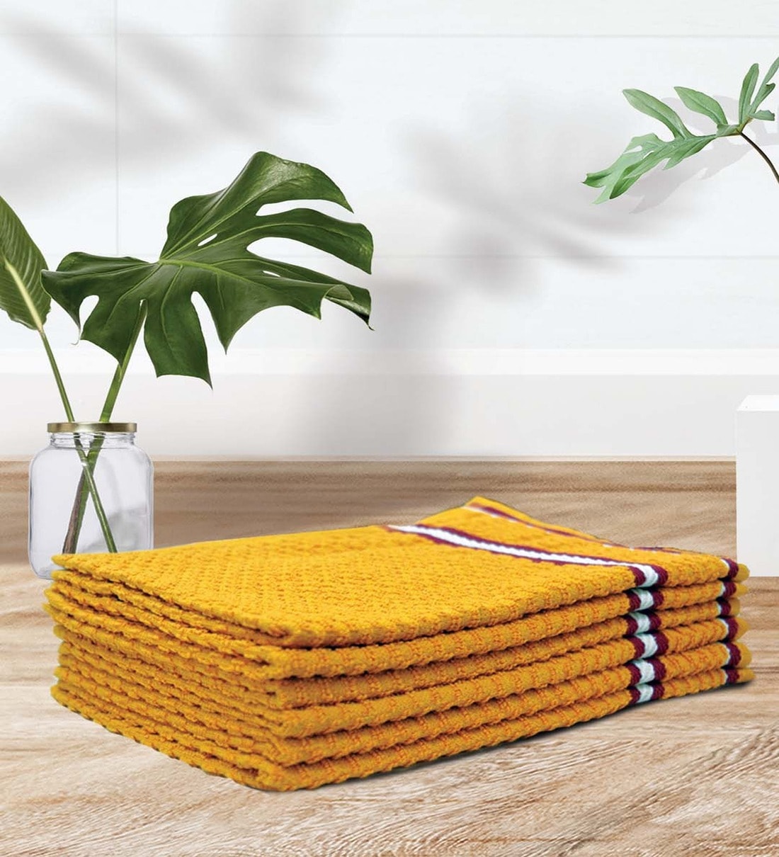 Mustard yellow towel set hot sale