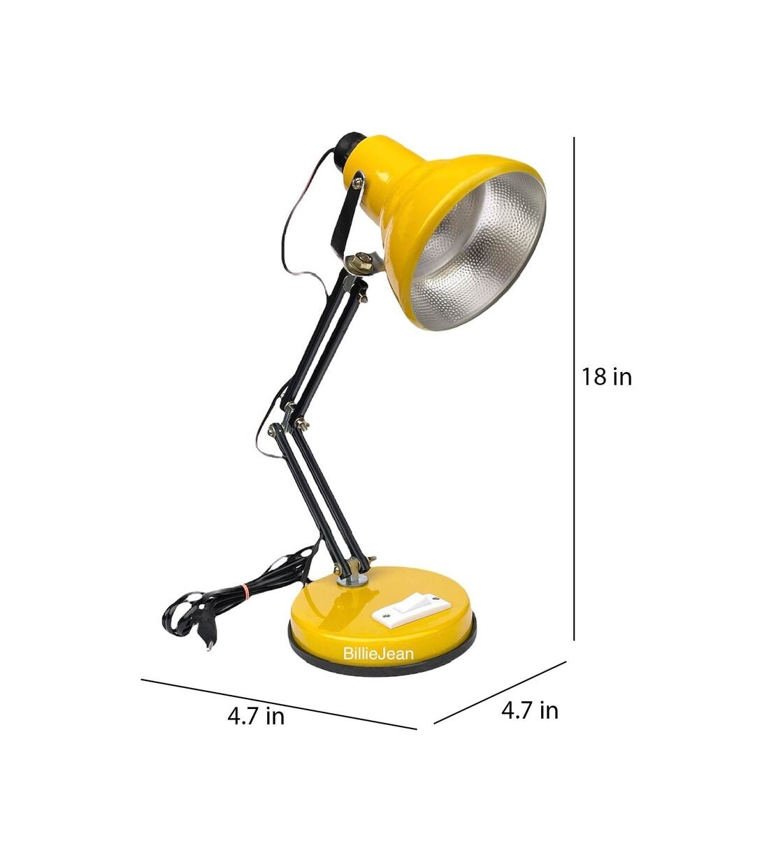 Buy Yellow Adjustable Study Table Lamp By BillieJean Online Work and