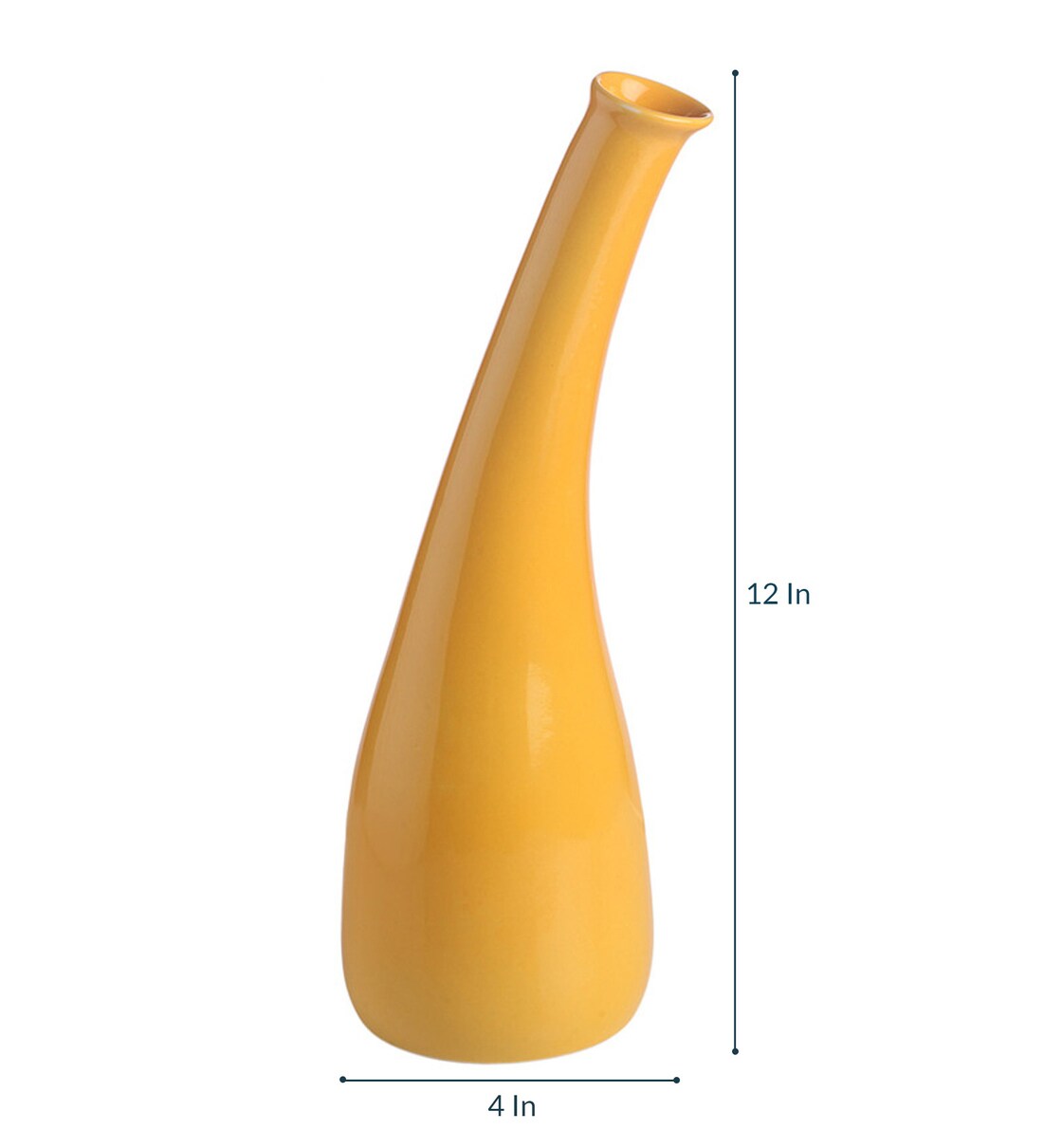 Buy Yellow Ceramic Vase by Decardo Online Eclectic Vases Vases