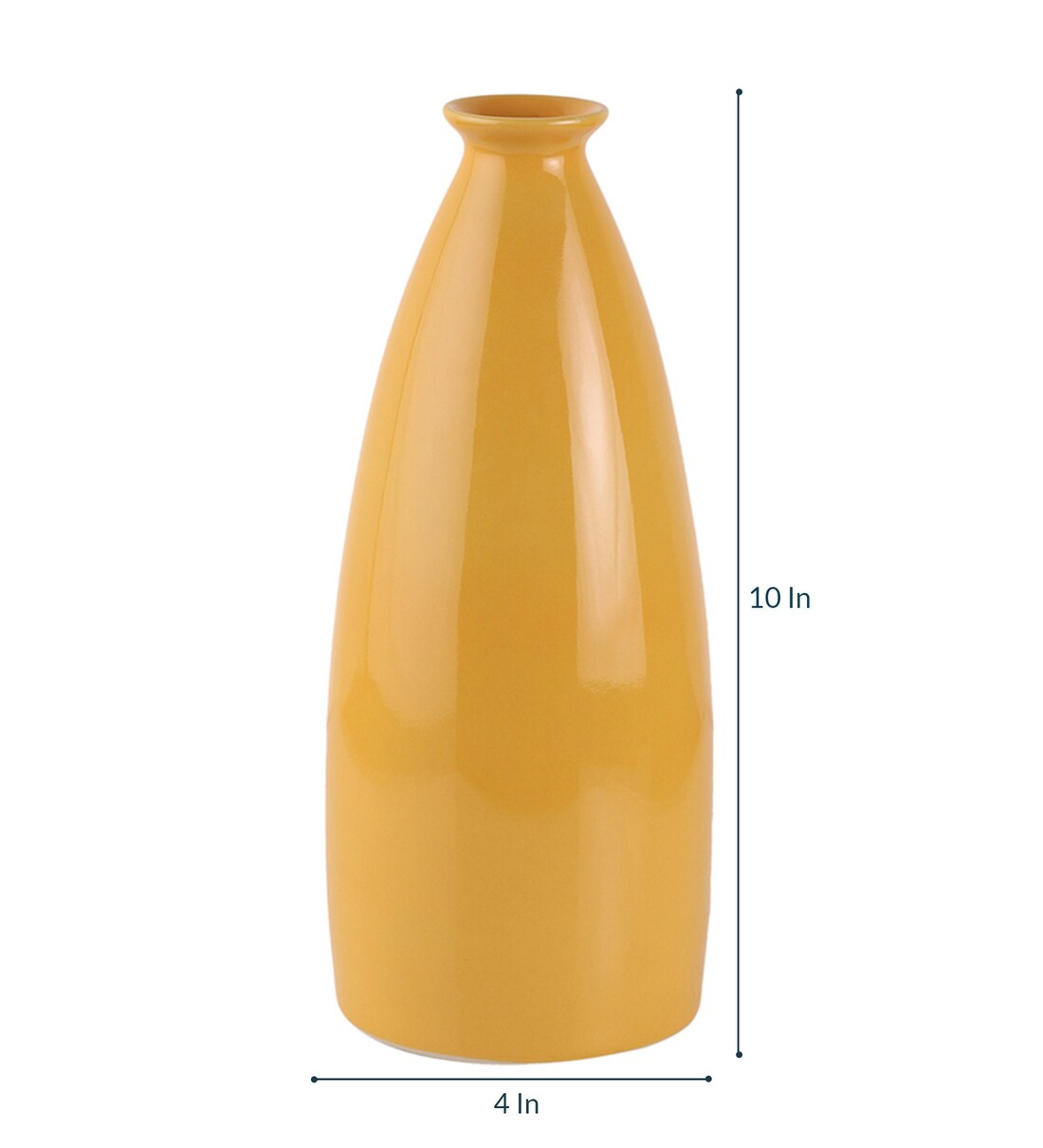 Buy Yellow Ceramic Vase by Decardo Online Modern and Contemporary