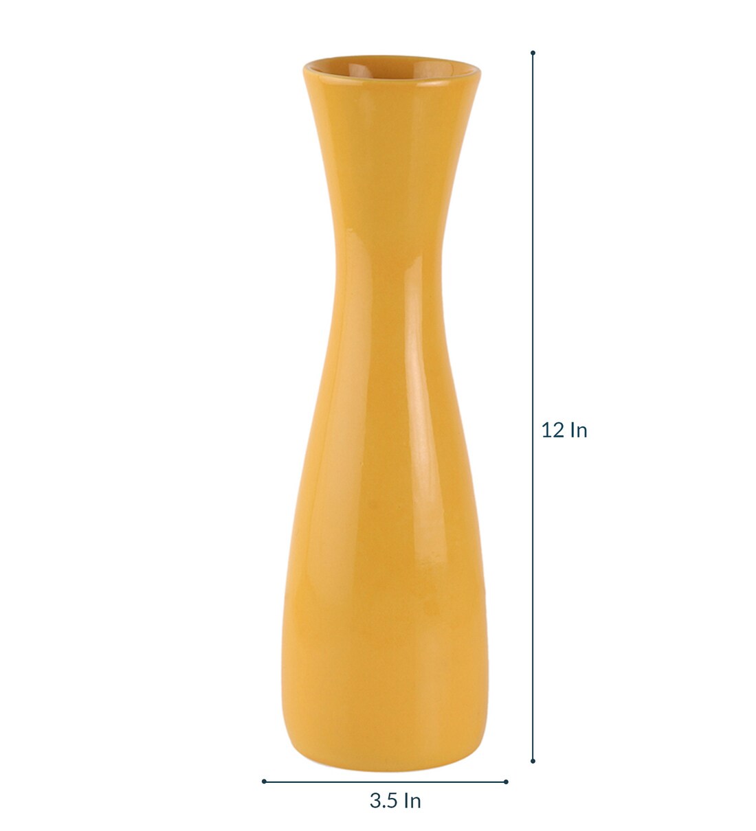 Buy Yellow Ceramic Vase by Decardo Online Modern and Contemporary