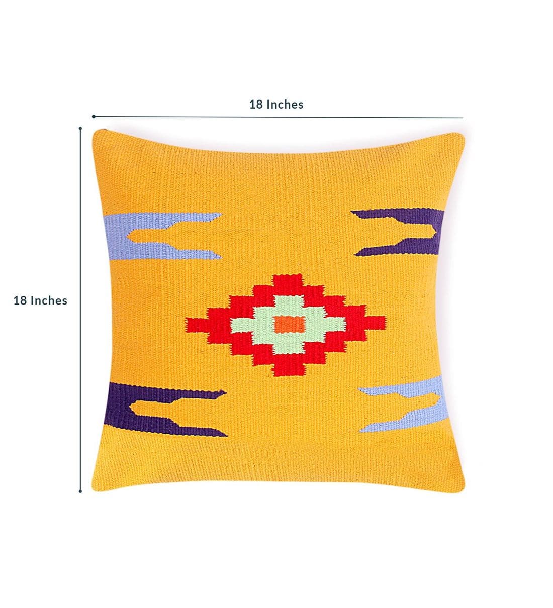 Buy Cotton Traditional Pattern 18x18 Inch Cushion Covers (Set Of 2) by