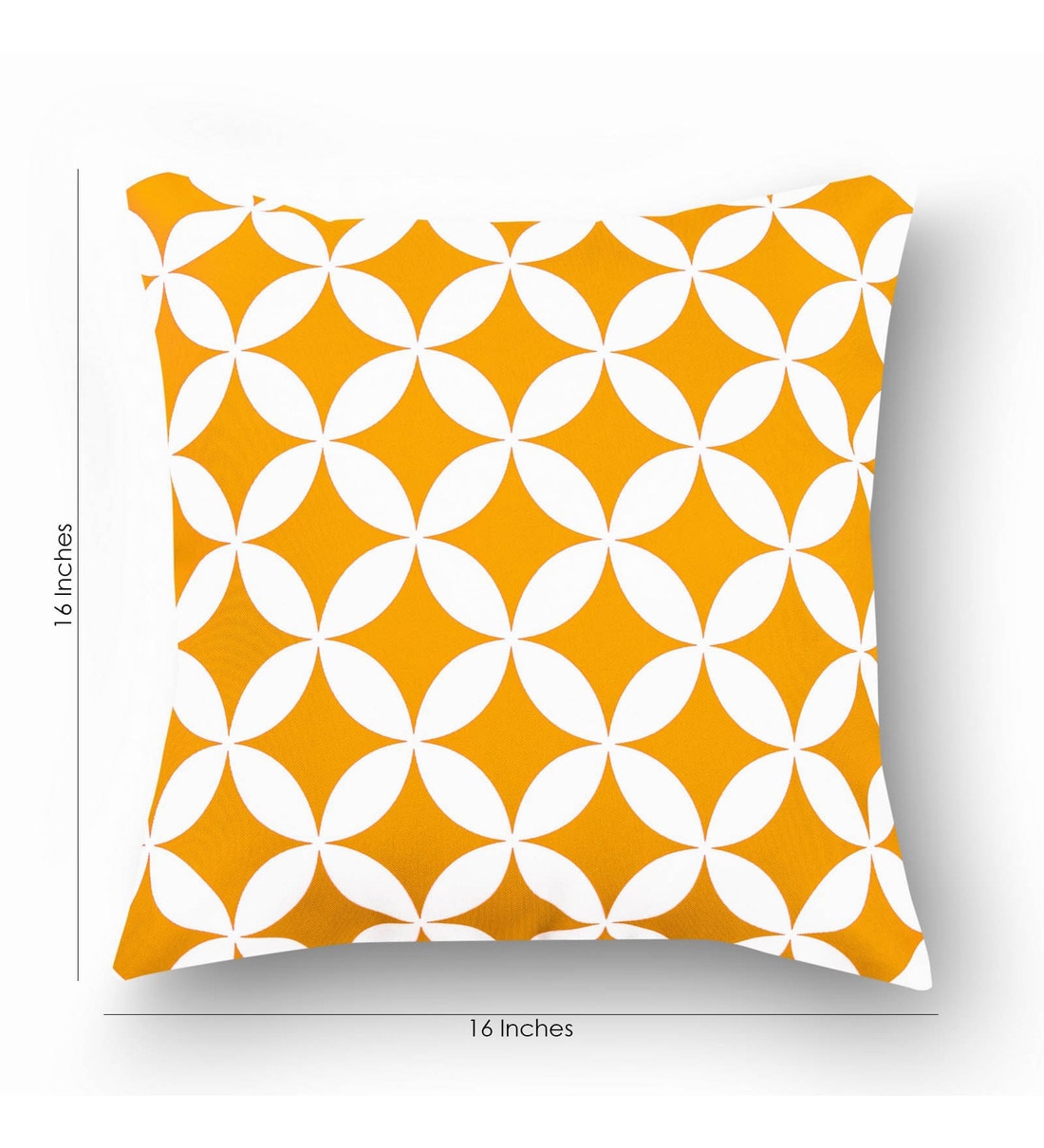 Buy Cotton Geometric Pattern 16x16 Inch Cushion Covers (Set Of 3) by