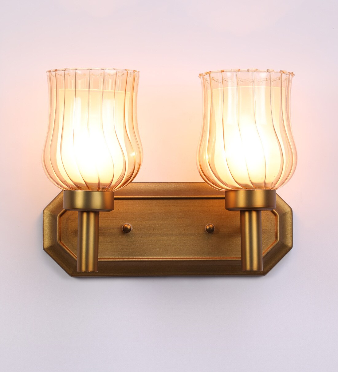 Buy Yellow Glass Wall Sconces By Eliante By Jainsons Lights Online