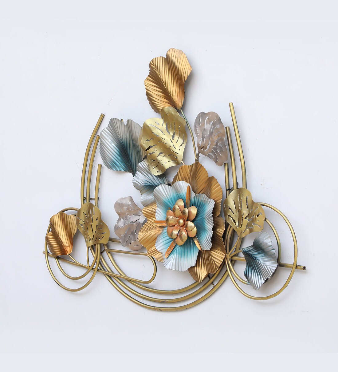 Buy Yellow Iron Flower Wall Art By Malik Design Online Floral Metal