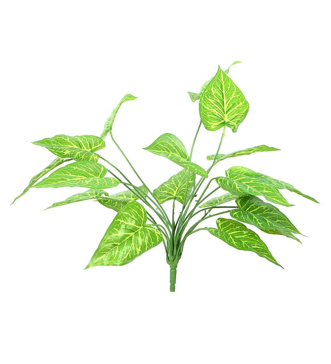 Buy Yellow Polyester Artificial Diffenbachia Plant Without Pot by