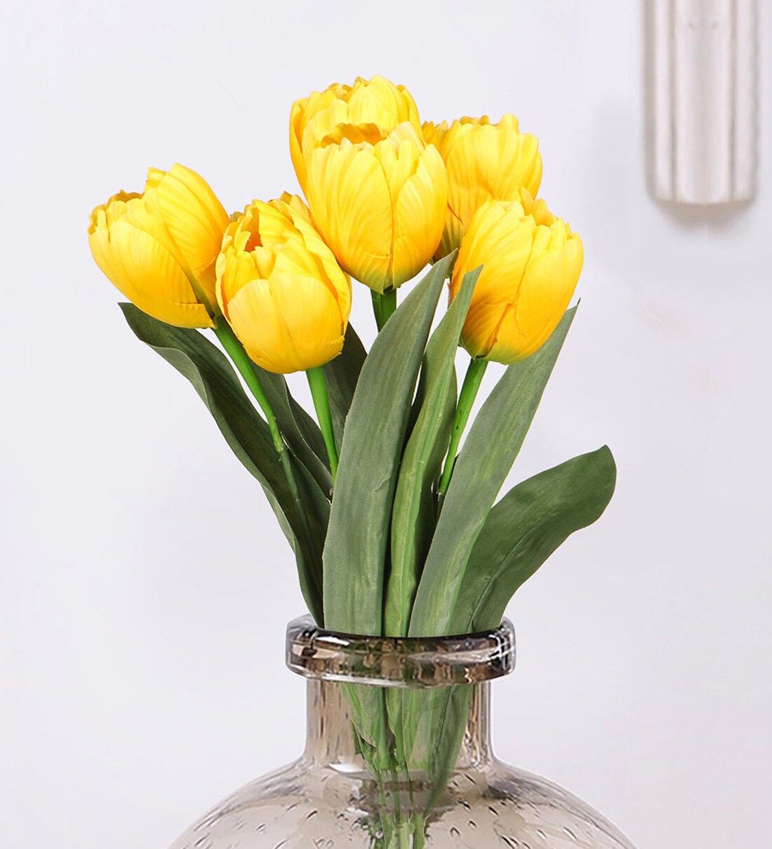 Buy Yellow Polyester Tulip Artificial Flowers at 25 OFF by Tied