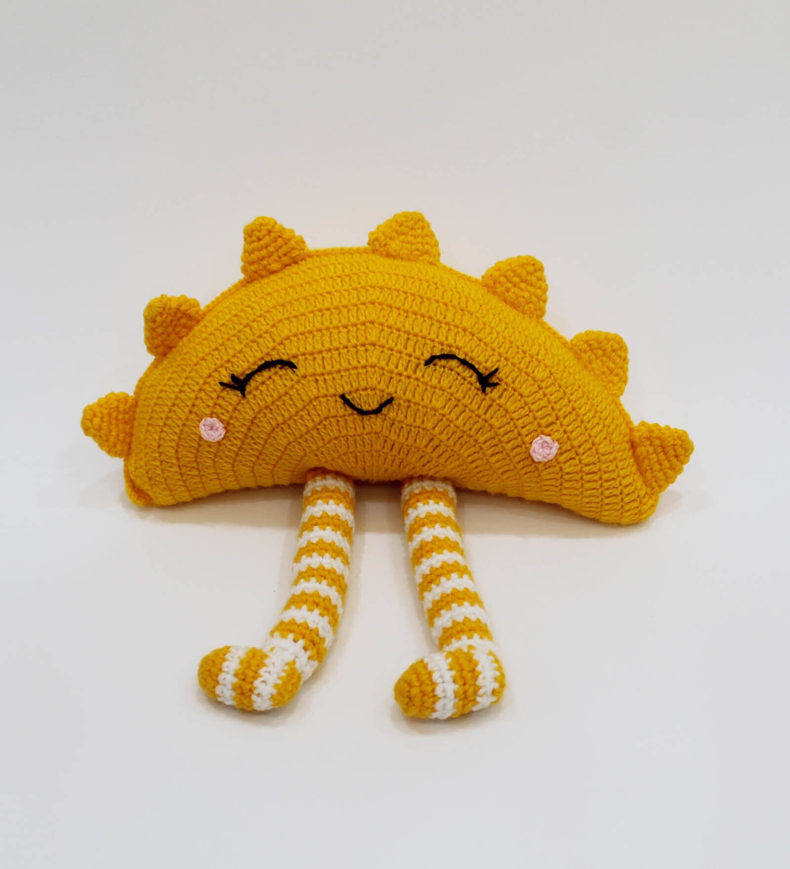 Buy Yellow Acrylic Sun Shaped Cushion by woonie at 23% OFF by woonie ...