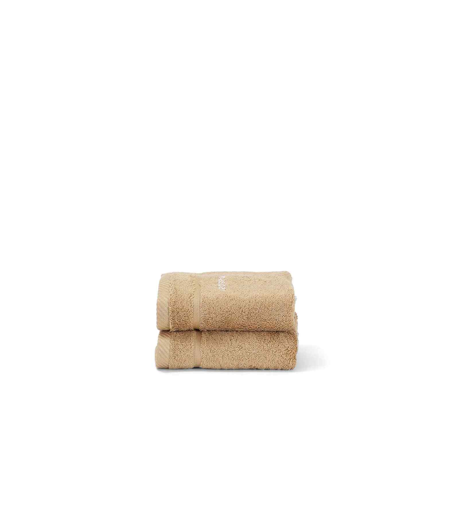 Yellow Bamboo Cotton Solid 650 GSM Hand Towel Set (2Pc)