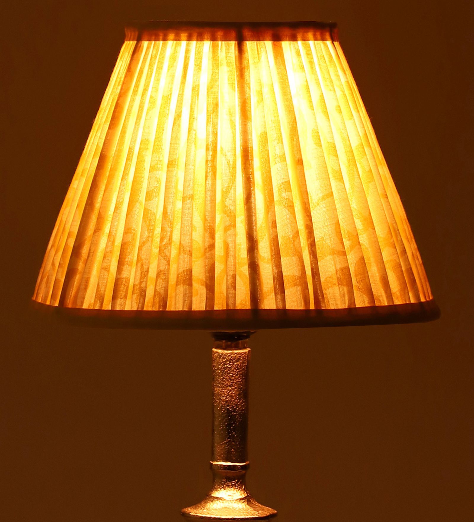 Sunshine Blossom 20cm Empire Cotton  Lampshade (Yellow)