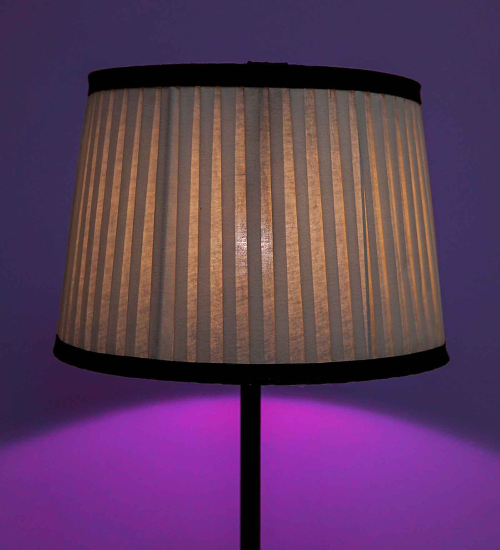 Castilla Yellow Fabric Pleated Lampshade