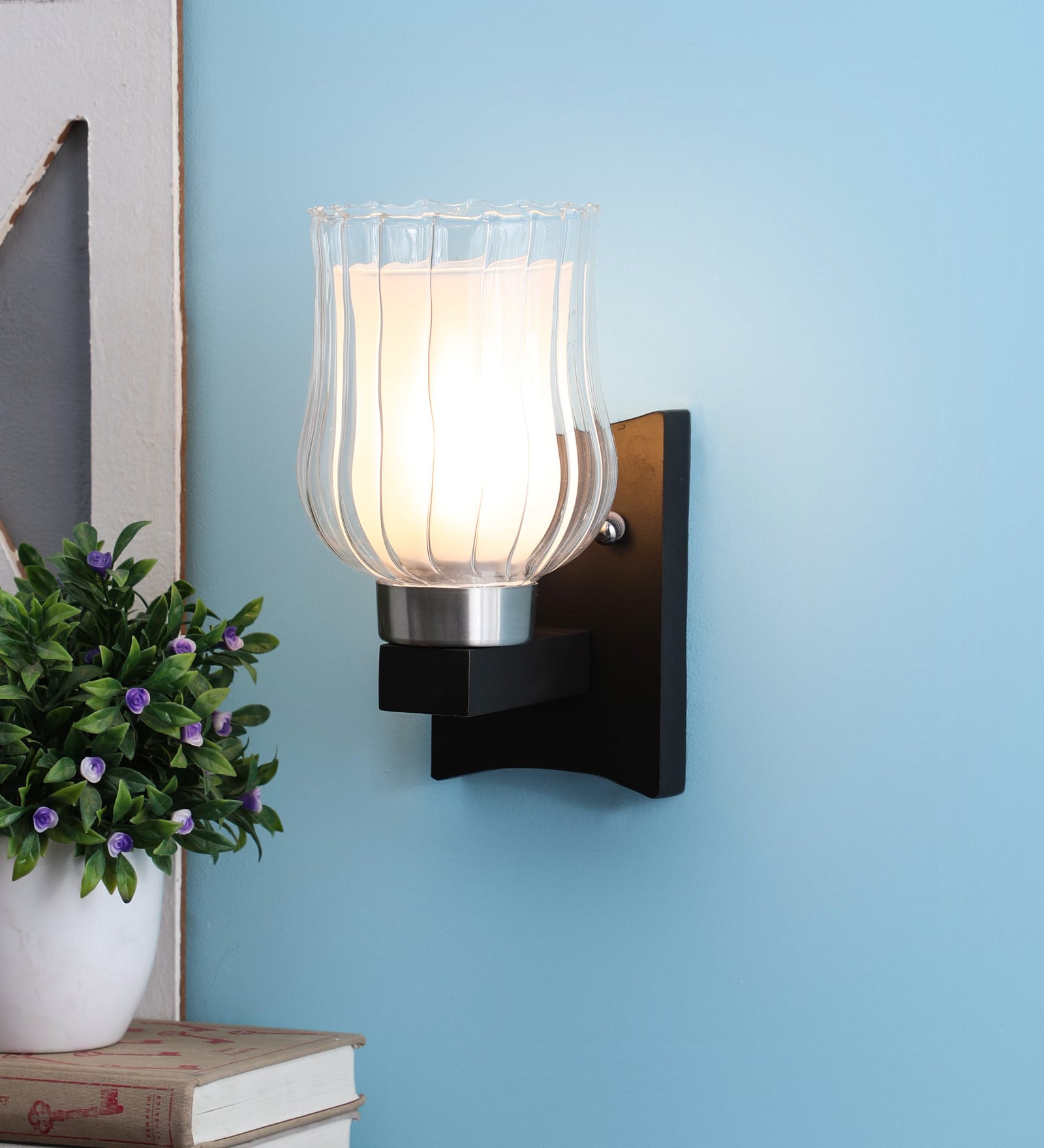 Yellow Glass Wall Sconces