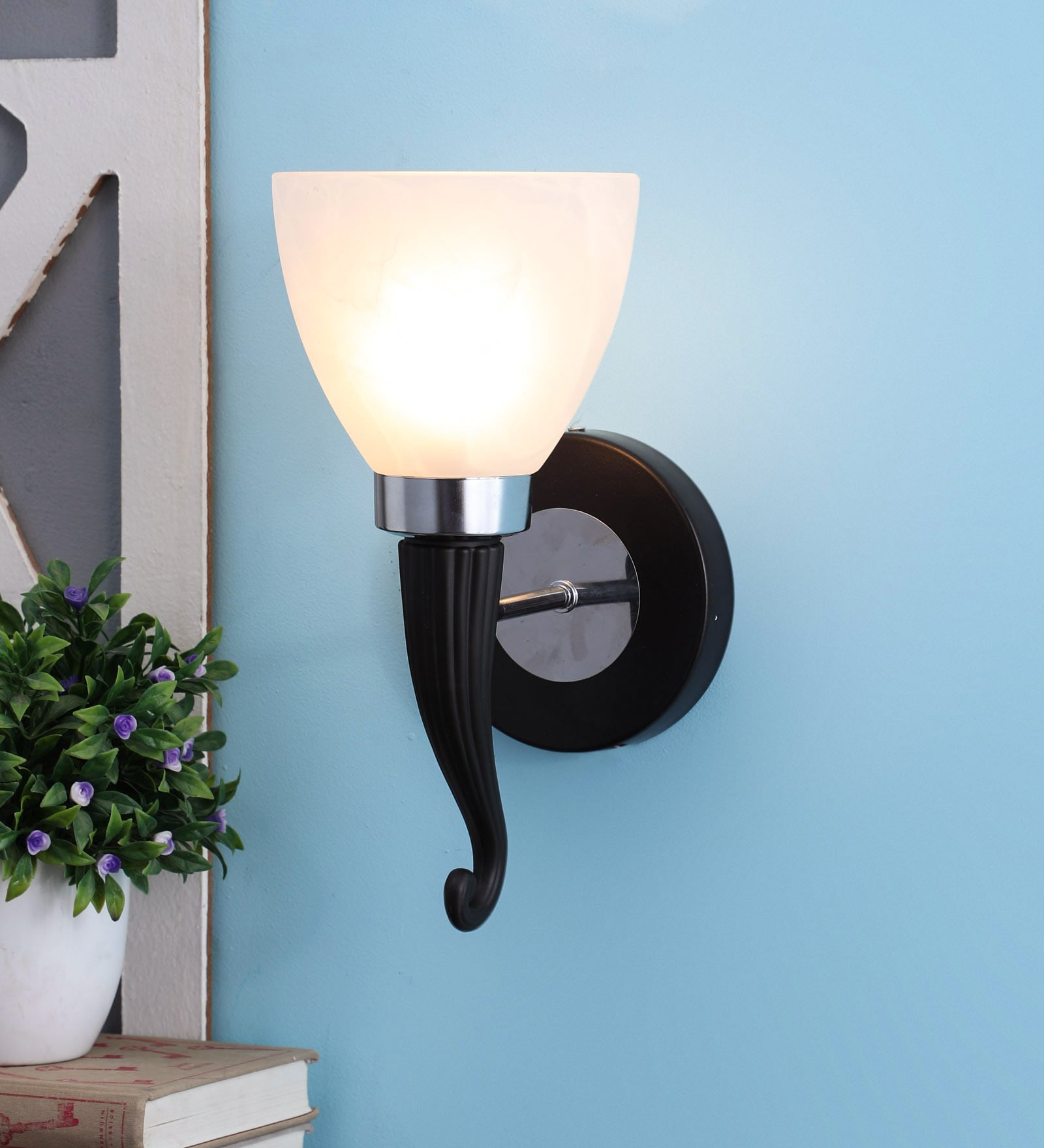 Yellow Glass Wall Sconces