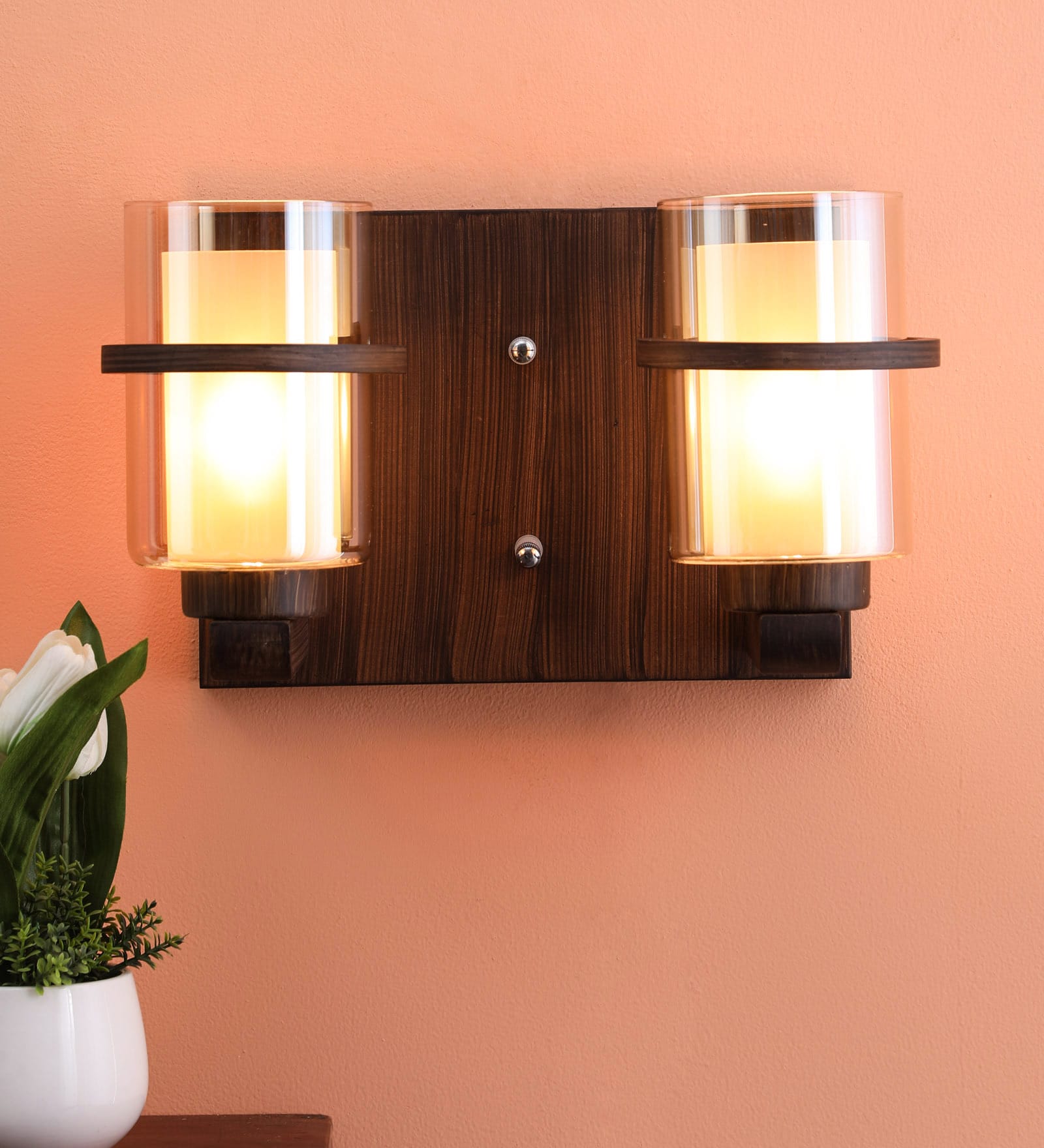 Marigot Yellow Glass Wall Sconces