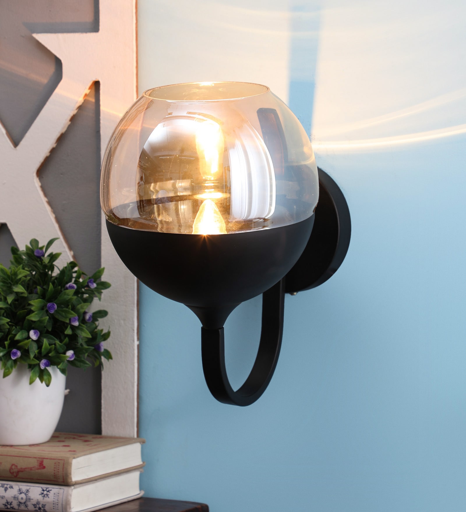 Margot Yellow Glass Wall Sconces