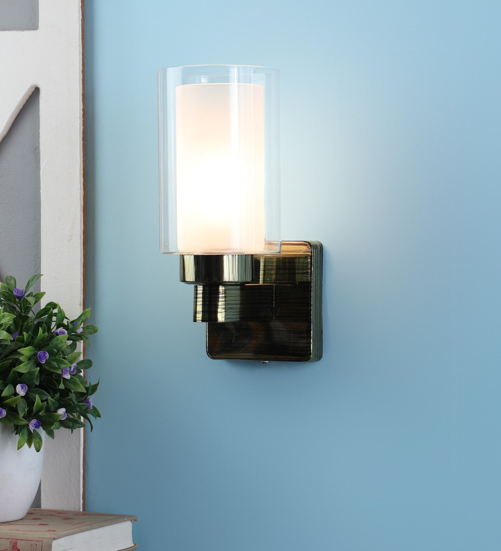 Yellow Glass Wall Sconces