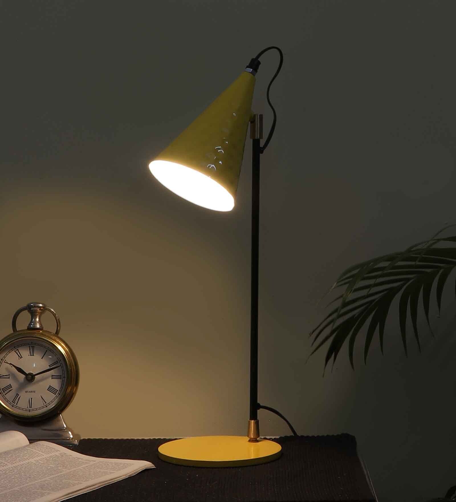 Buy Andre Yellow Study Lamp With Iron Base at 43 OFF by Kingsmarque