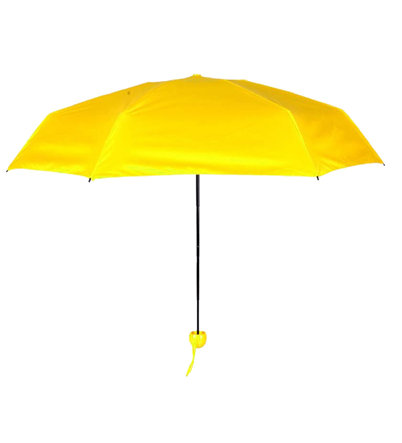 Yellow Portable Capsule Shaped UV Protection Umbrella