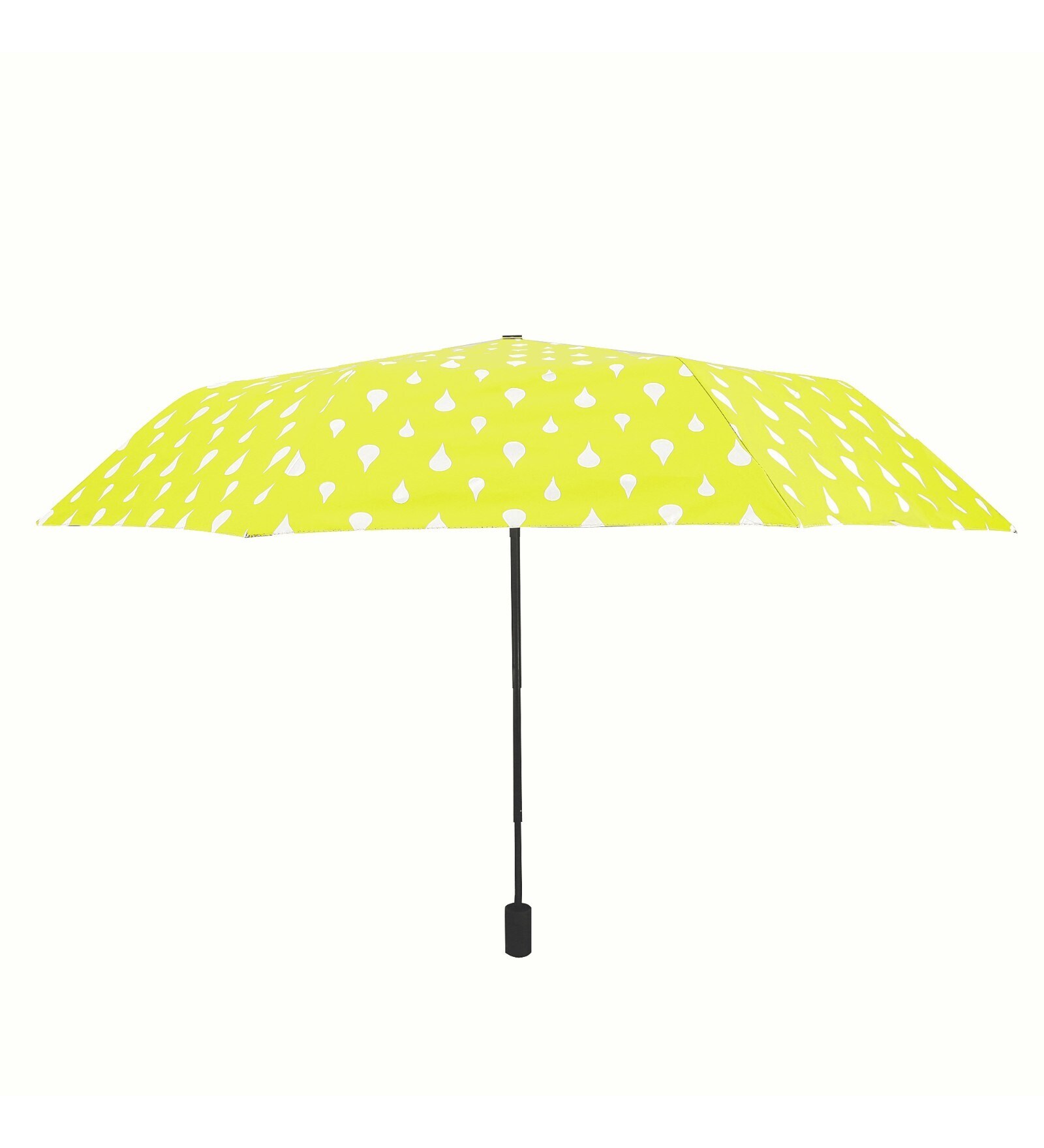 Yellow UV Coated Color Changing 3 Fold Nylon Umbrella