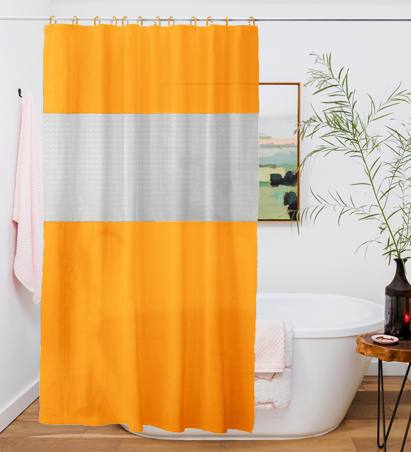 Buy Yellow Pvc Shower Curtain By StoryHome at 25 OFF by StoryHome