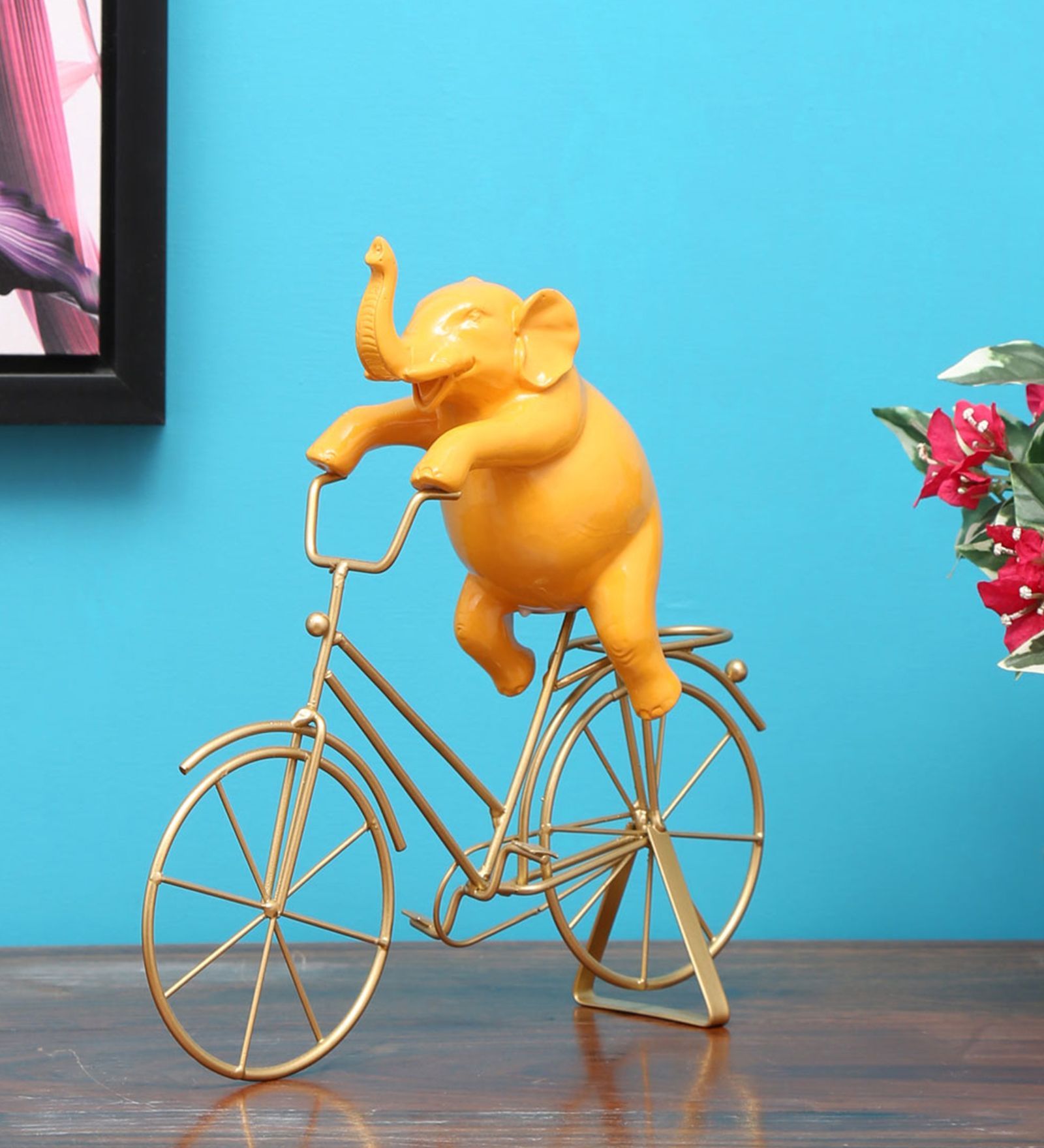 Buy Yellow Resin Animal Figurine by home Online Animal Figurines Animal Figurines Home