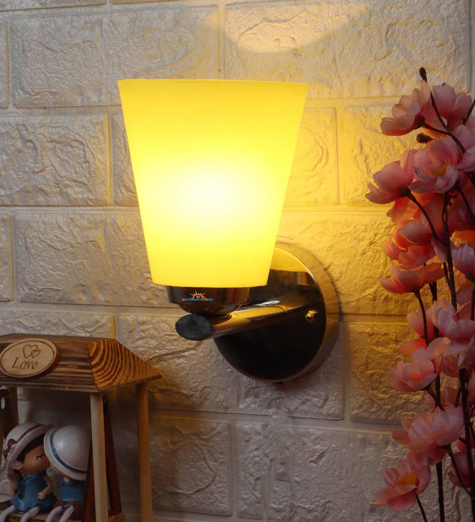 Matteo Yellow Steel Wall Sconces
